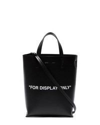Off-White Black For Display Only Leather Tote Bag