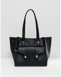 Glamorous Black Front Pocket Bag