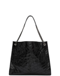 Saint Laurent Black Large Niki Shopping Tote