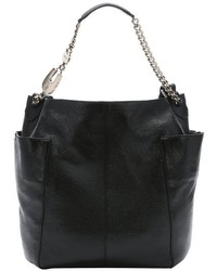 Jimmy Choo Black Leather Anna Convertible Tote