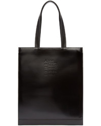 Kenzo Black Leather Laundry List Tote