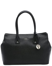 Furla Black Leather Medium Serena Tote Bag