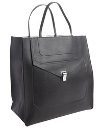 Proenza Schouler Black Leather Ps1 Convertible Tote Bag
