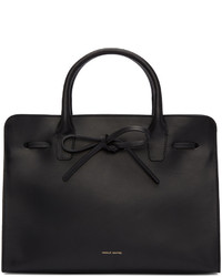 Mansur Gavriel Black Leather Sun Tote