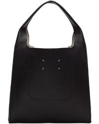 Maison Margiela Black Leather Tote Bag