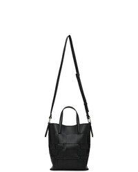 3.1 Phillip Lim Black Mini Odita Modern Lattice Bucket Bag