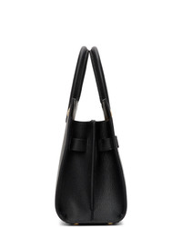 Burberry Black Mini Two Handle Title Bag