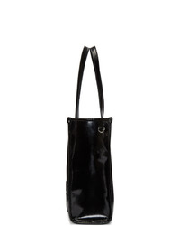 Versace Jeans Couture Black Patent Logo Tote