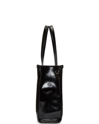 Versace Jeans Couture Black Patent Logo Tote