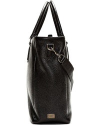 Dolce & Gabbana Black Pebbled Leather Tote