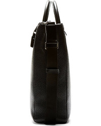 Dolce & Gabbana Black Pebbled Leather Tote