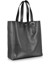 Aspinal of London Black Saffiano Leather A Tote Bag