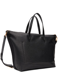 Versace Black V Greca Tote Bag