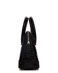 Balenciaga Black Xxs Croc Ville Bag