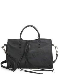 Balenciaga Blackout City Leather Tote Bag