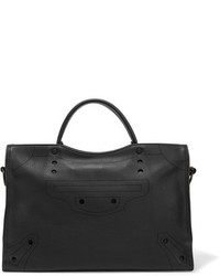 Balenciaga Blackout City Perforated Leather Tote
