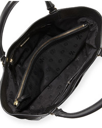 Tory Burch Bomb T Leather Tote Bag Black