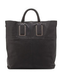Bottega Veneta Woven Leather Tote Bag Black