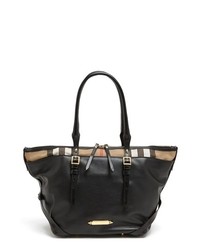 Burberry Salisbury Small Leather Over Shoulder Tote Black