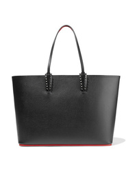 Christian Louboutin Cabata Spiked Textured Leather Tote