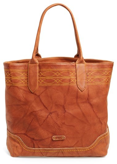 NEW Large Frye Mindy Brown Leather Tote Purse Shopper Bag DB0462 | eBay