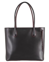 Lodis Cecily Leather Tote Coral