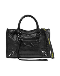 Balenciaga Classic City Nano Textured Leather Shoulder Bag