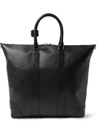 Saint Laurent Coated Canvas Leather Tote Bag