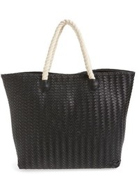Deux Lux Crosby Woven Faux Leather Rope Handle Tote