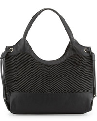 French Connection Dallas Woven Tote Bag Black
