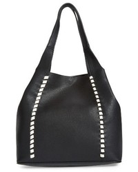French Connection Del Faux Leather Tote Black