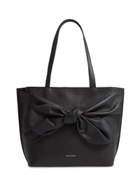 Ted Baker London Diiana Soft Knot Detail Leather Shopper