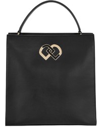 Dsquared2 Dd Logo Brushed Leather Tote Bag