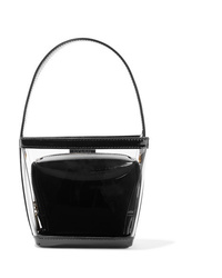 Staud Edie Pvc And Patent Leather Tote