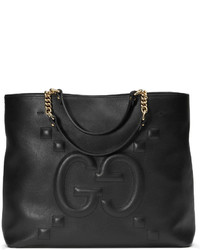 Gucci Embossed Gg Leather Tote
