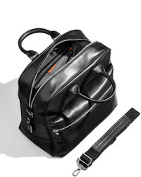 Shinola Flight Zip Leather Tote Bag Black