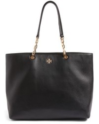 Tory Burch Frida Pebbled Leather Tote Beige