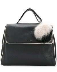 Orciani Fur Charm Tote