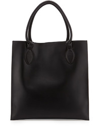 Foley + Corinna Gabby Knot Leather Tote Bag Black