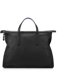 Jimmy Choo Gable Black Pepper Double Faced Grainy Goat Leather Tote Bag
