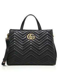 Gucci Gg 20 Marmont Matelasse Leather Top Handle Tote