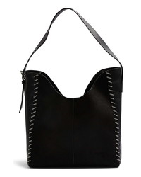 Topshop Halo Chain Faux Leather Hobo Bag