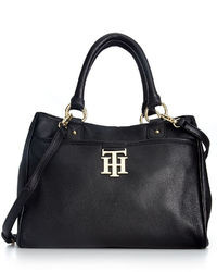 Tommy Hilfiger Handbag Th Monogram Leather Convertible Shopper