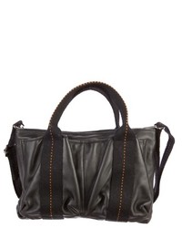 Women\u0026#39;s Black Leather Tote Bag by Hermes | Lookastic for Women  