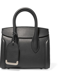Alexander McQueen Heroine Small Leather Tote Black