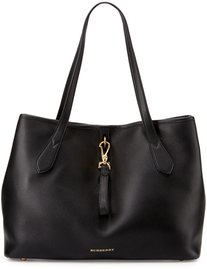 Burberry Honeybrook Medium Derby Tote Bag Black, $1,395 | Neiman Marcus |  Lookastic