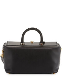 Tom Ford India Small Leather Tote Bag Black