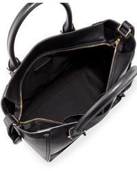 Alexander McQueen Inside Out Leather Shopper Tote Bag Black