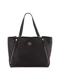 Tory Burch Ivy Leather Tote Bag Black
