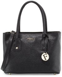 Furla Josi Small Leather Tote Bag Onyx